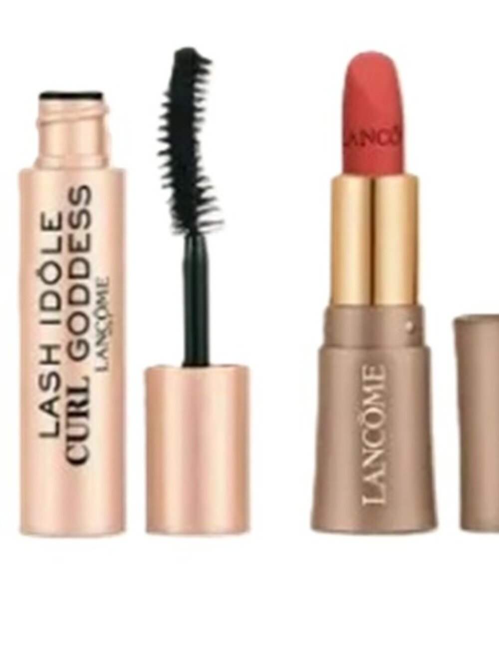 Lancome 3pc Travel Makeup set Mascara, Blush, Lipstick